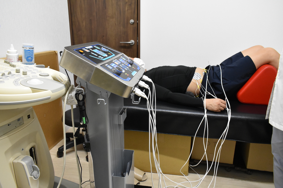 肩こり施術写真