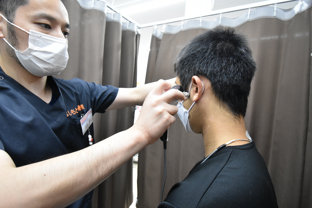 眼精疲労施術写真