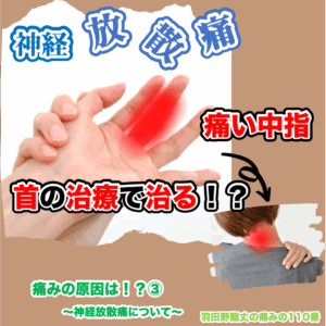 痛みの原因は！？③ 〜神経放散痛〜